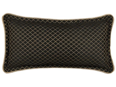 Lancaster Black Long Filled Cushion by Davinci Supply