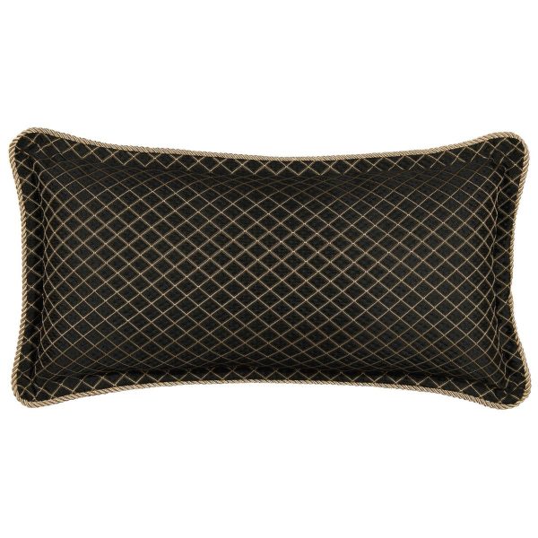 Lancaster Black Long Filled Cushion by Davinci Supply