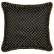 Lancaster Black Square Filled Cushion by Davinci For Discount