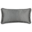 Lancaster Silver Long Filled Cushion by Davinci Discount