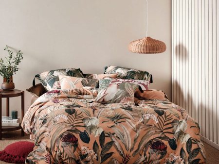 Tillie Brandy Quilt Cover Set by Linen House Online