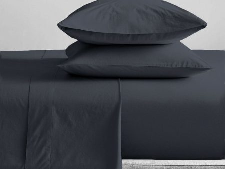 Organic Cotton Percale 300TC TURBULENCE Sheet Set by Renee Taylor Sale