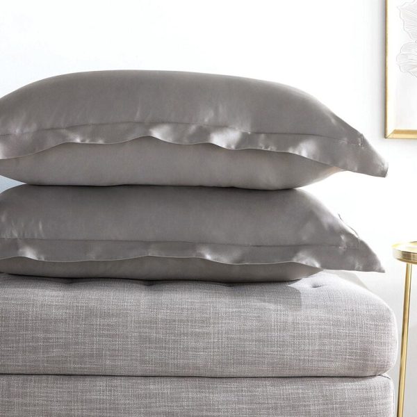 Lanham FLINT TAILORED Silk Pillowcase by Sheridan Discount