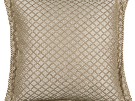 Lancaster Gold Square Filled Cushion by Davinci Online Sale