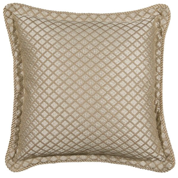 Lancaster Gold Square Filled Cushion by Davinci Online Sale