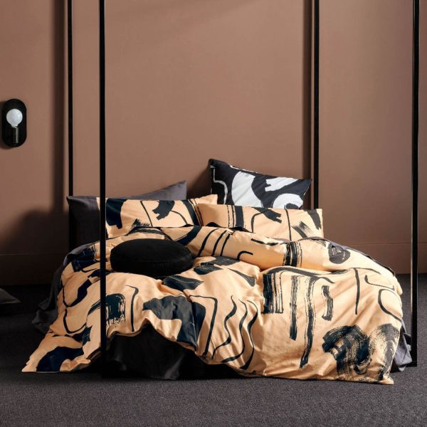 Arden Taupe Quilt Cover Set by Linen House Online now