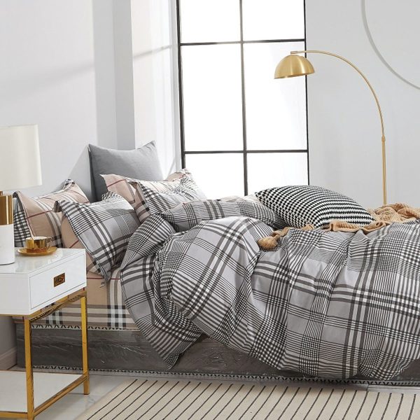 Brax Grey Quilt Cover Set by Ardor Online Hot Sale