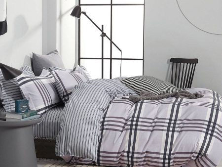 Stanton Grey Quilt Cover Set by Ardor Discount