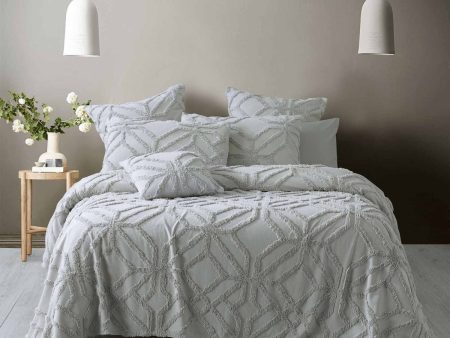 Willow Silver Coverlet Set by Bianca Online now