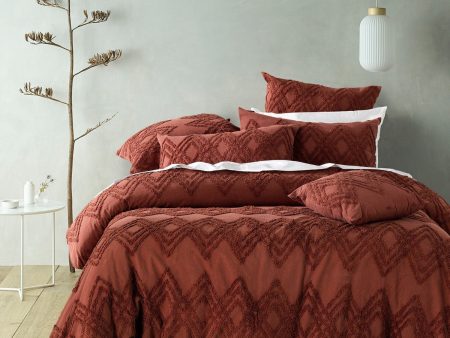 Jaipur Terracotta Quilt Cover Set by Bianca Fashion