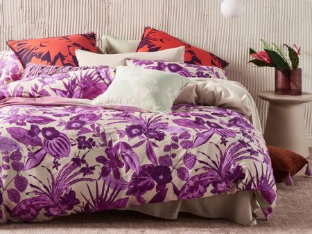 Nirvana Amethyst Quilt Cover Set by Linen House Online