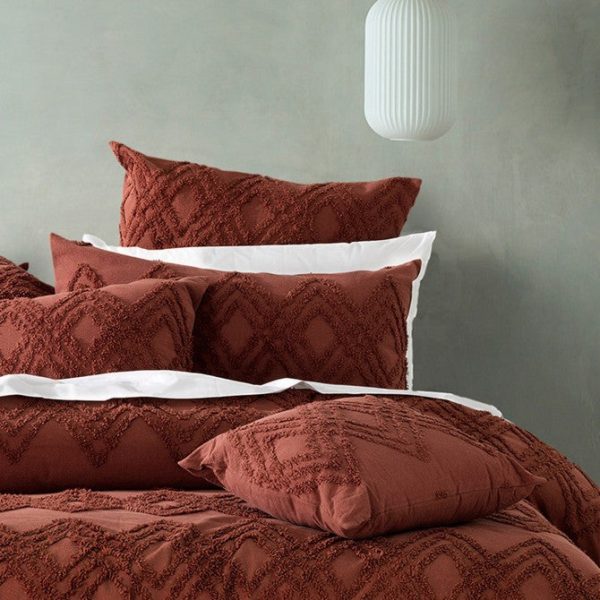 Jaipur Terracotta Quilt Cover Set by Bianca Fashion