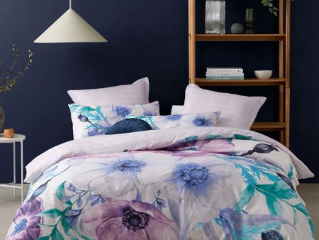 Lovelle Lilac Quilt Cover Set by Logan and Mason Cheap