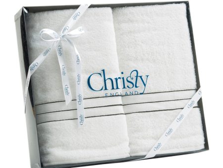 Christy Bath Towel Gift Set BLACK Discount