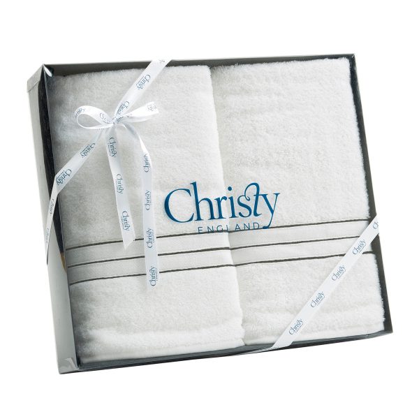 Christy Bath Towel Gift Set BLACK Discount