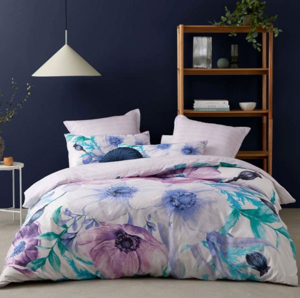 Lovelle Lilac Quilt Cover Set by Logan and Mason Cheap