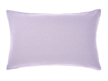 Nimes Lilac Linen Standard Pillowcase by Linen House For Sale