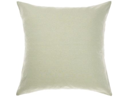 Nimes Wasabi Linen European Pillowcase by Linen House Hot on Sale