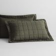 Abbotson Linen Pillow Sham Olive by Sheridan Hot on Sale