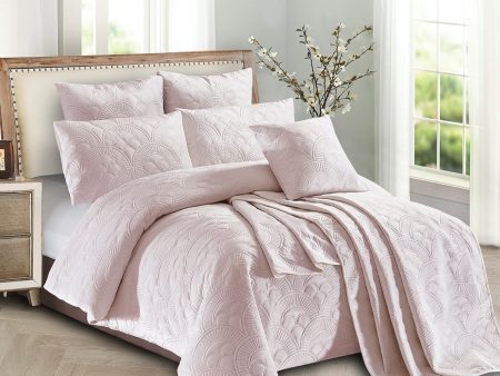 Mystique BLUSH Quilt Cover Set by Concierge Online