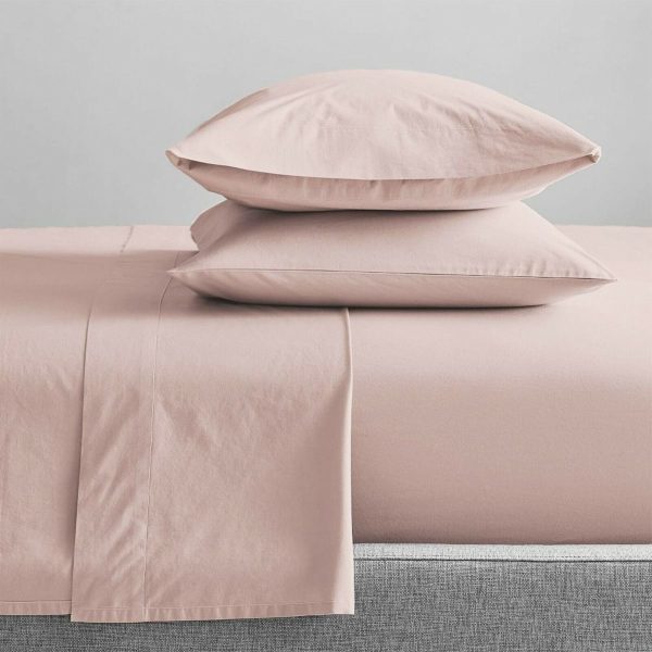 Organic Cotton Percale 300TC SEPIA ROSE Sheet Set by Renee Taylor Discount