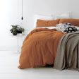 European Vintage Washed Cotton Quilt Cover Set AUBURN by Park Avenue Hot on Sale