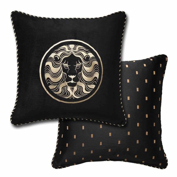 Massimo Black (Lion)  European Pillowcase by Davinci Online now