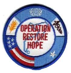 Operation Restore Hope Full Color Patch Discount