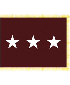 Army Lieutenant General Flag With Pole Hem And Fringe For Discount