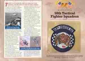 58th Tactical Fighter Patch and Ref. Card For Discount