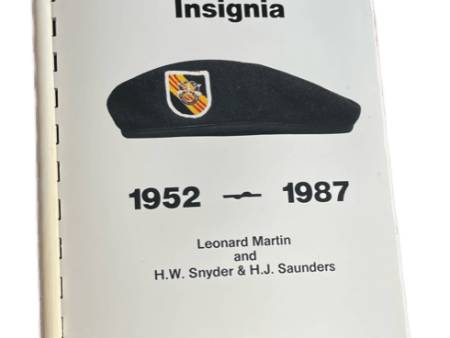 Guide to U.S. Army Special Forces Insignia 1952-1987 Book Cheap