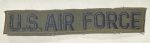 US Air Force Branch Tape in Green Subdued cloth with blue letters For Cheap