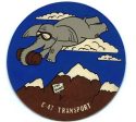 C 47 Hump Transport Patch, leather, handpainted For Cheap