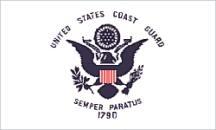 UNITED STATES COAST GUARD, POLYESTER FLAG For Sale