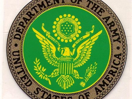 Department of the Army Decal Decal, adhesive vinyl Online now