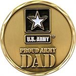 Proud Army Dad Presentation Coin Hot on Sale