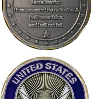 US Air Force Airman s Creed challenge coin on Sale