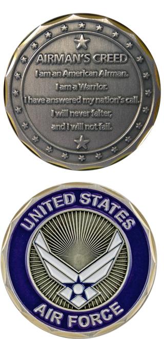 US Air Force Airman s Creed challenge coin on Sale