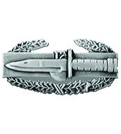 Miniature US Army Combat Action Badge in Silver Oxidize Supply