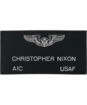 Custom Coast Guard Leather Name Tag For Sale