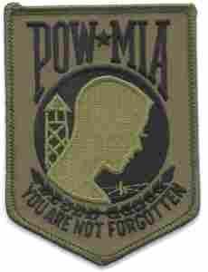 POW MIA Patch (4 Inch Size) Supply