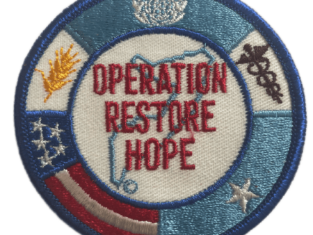 Operation Restore Hope Full Color Patch Discount