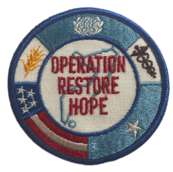 Operation Restore Hope Full Color Patch Discount