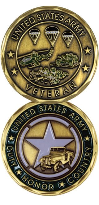 US Army Veteran precentation coin Sale