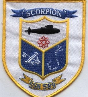 USS SCORPION SSN-589 Navy Submarine Patch Online Sale