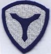 3rd Service Command cloth patch in felt For Sale