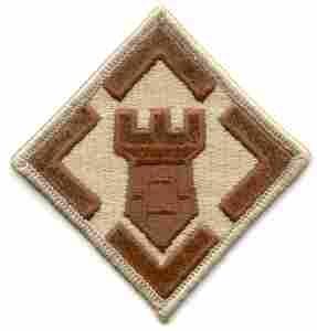 20th Engineer Brigade, Patch, Desert Subdued Online Hot Sale