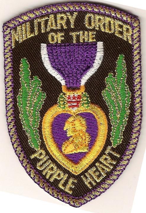 Purple Heart Custom made Cloth Patch For Discount