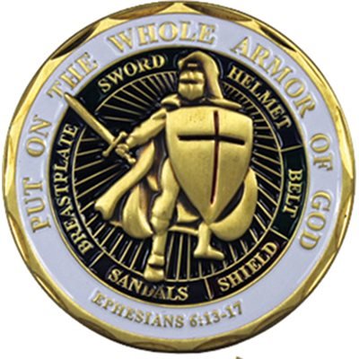 Armor Of God challenge coin Fashion