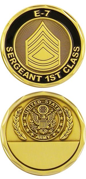 US Army Sergeant First Class E-7 challenge coin Sale